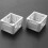 8Pcs 1 Inch Blind Brackets White Profile Box Mounting Bracket Window Blinds Headrail Bracket 9