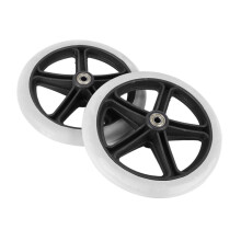 4PCS 200mm (8 Inch) Rubber Small Non Marking Wheelchair Wheel Accessories PP Rubber Chair Caster Wheels Roller