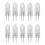100 X G4 Halogen Light Lamp Lighting 10W Warm White 2