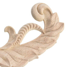 4Pcs Wood Cabinet Furniture Carving Corner Wood Ornament Wood Ornaments Handmade