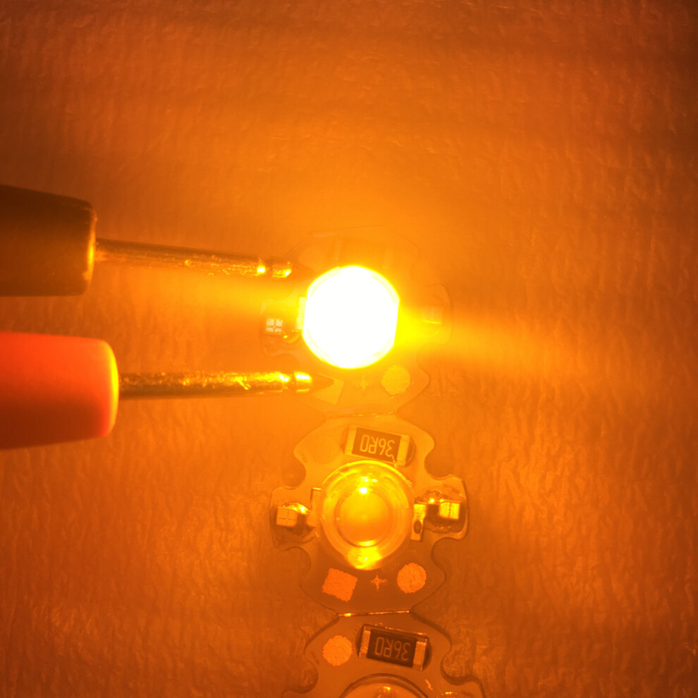 High Brightness Led Chip Bulb 1W 12V Aluminum For Spotlights Yellow 6931390432420