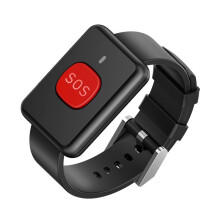 10X 433.92MHz Wrist Watch Call RF RC Transmitter Watch Call Button Wireless SOS Emergency Button for the Elderly Black