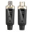 2X UHF Wireless Microphone System Wireless Transmitter Receiver XLR Mic Converter Adapter for Condenser Dynamic Mic 2