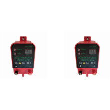2X 10KM Electric Fence Livestock High Voltage Pulse Controller Alarm Waterproof LCD Voltage Display(EU Plug)