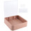 Wall-Mounted Clear Display Case for Figures,Adjustable Display Stand Clear Display Box with Door,Milky Coffee Color 1
