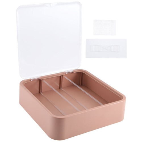 Wall-Mounted Clear Display Case for Figures,Adjustable Display Stand Clear Display Box with Door,Milky Coffee Color