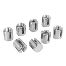 32 Pcs Stainless Steel Wire Rope Green Wall Trellis Fitting Clip 3mm Wire
