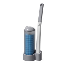 Disposable Toilet Brush Cleaning Kit with 12 Disposable Toilet Brush Refill Heads,for Bathroom Cleaning