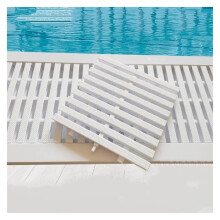 Swimming Pool Drain Cover ABS White Overflow Grate 30x100cm Splicable Shower Drain Grate