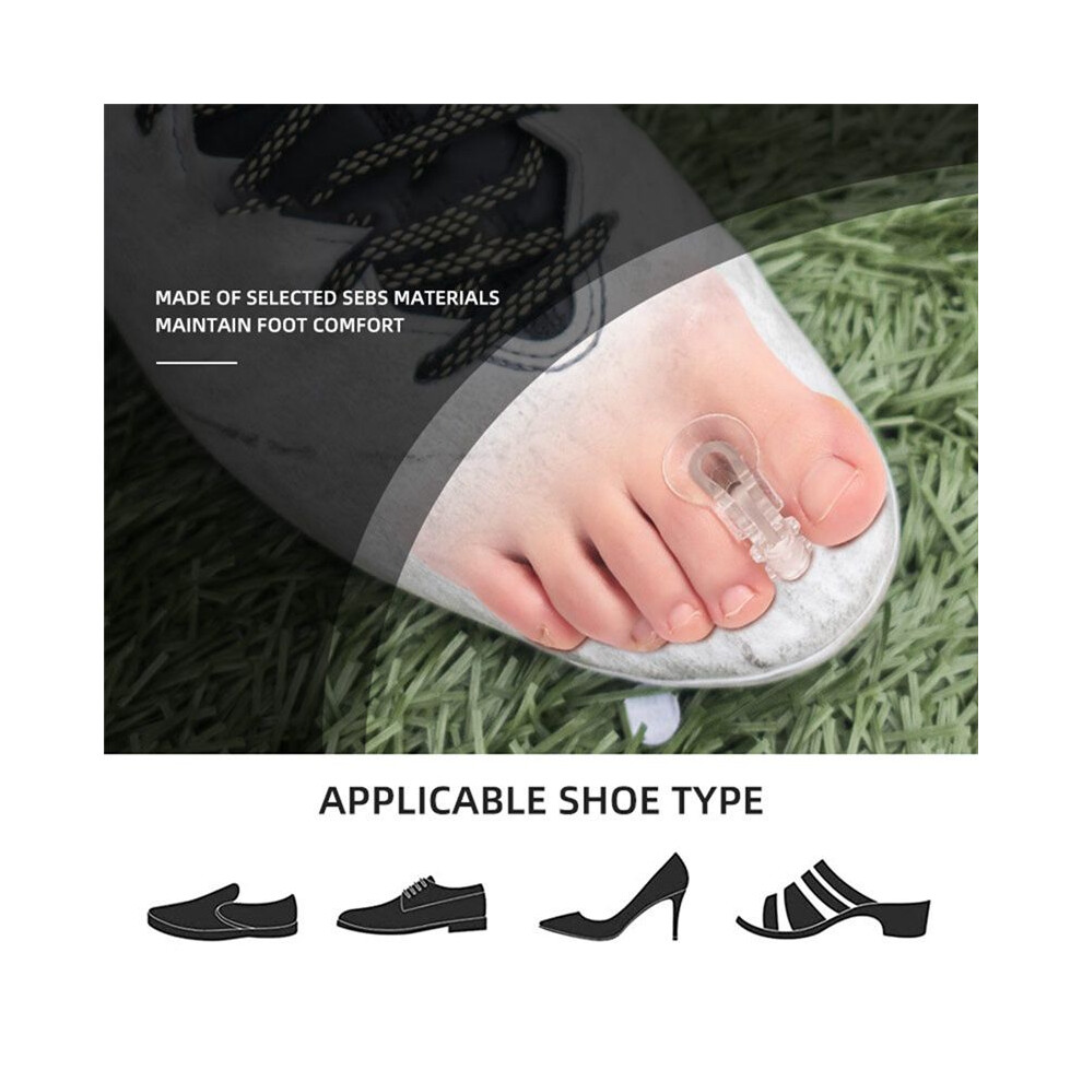 Brecantia 10 Pack Toe Spacers Separators, Bunion Corrector Gel Orthotics For Bunion, Overlapping Toes,Hallux Valgus