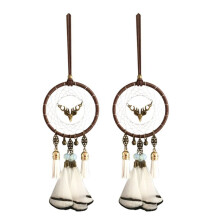 AtrapasueñOs de Plumas para Espejo de Coche, Accesorios para Colgar, Accesorios para Espejo Retrovisor para DecoracióN EstéTica, Adorno