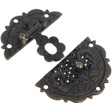 1Set Vintage Sluiting Zinklegering Gouden Decoratieve Hasp