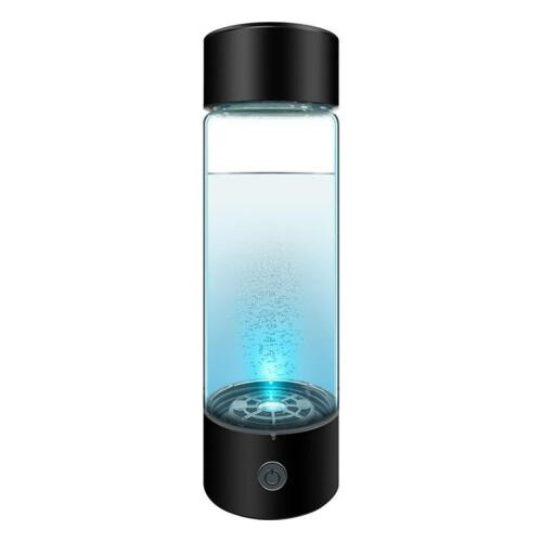 Hydrogen Water Bottle, 420Ml 1400 Ppb PEM SPE Technology Portable Hydrogen Water Ionizer Machine (Black) 1