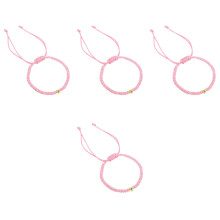 4Pièces Bracelet Rose Cœur Femme