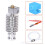 3X 3D Printer Accessories, 12V Extruder Kit, I3 Mega Printhead for  3D Printer 6