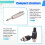2X New UHF Wireless Mic Adapter XLR Transmitter & Receiver Converter Wireless Mic Rechargeable for Live Interview/Studio 7