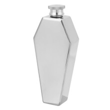 6X Flacon de Hanche 100 ML Personnalisé Cercueil Forme En Acier Inoxydable Portable Flagon Pot de Vin Bar Fournitures Cadeau pour Les