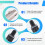 2X New UHF Wireless Mic Adapter XLR Transmitter & Receiver Converter Wireless Mic Rechargeable for Live Interview/Studio 9