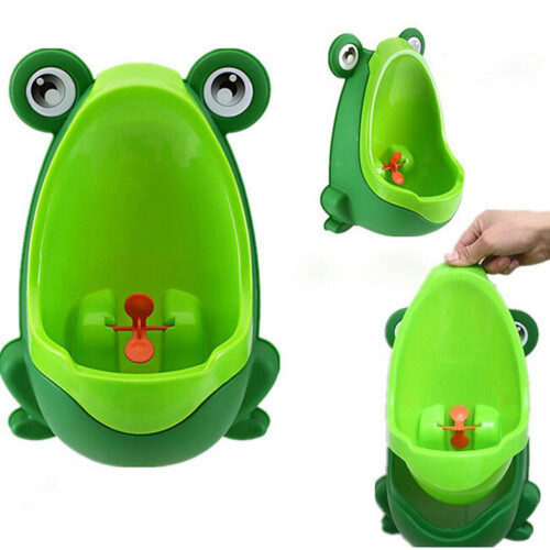 5 x Fun Pot Children Frog-Shaped Urinal (Green) 2