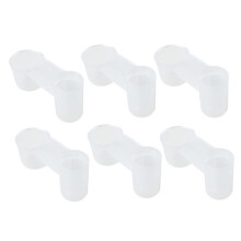 10 Pack Double Port Bird Water Dispenser for Pigeons Parrots Chickens, Easy to Clean