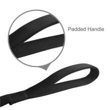 2X 3-Wege-Hundeleine, Verstellbarer Nylon-Koppler Ohne Verwicklung Abnehmbare 3 Im 1-Hundeleine mit Mehreren Hunden (Schwarz)