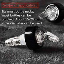 8 Pcs 1Oz Automatic Measured Bottle Pourer - Spirit Measure Pourer Drinks Wine Cocktail Dispenser Home Bar Tools