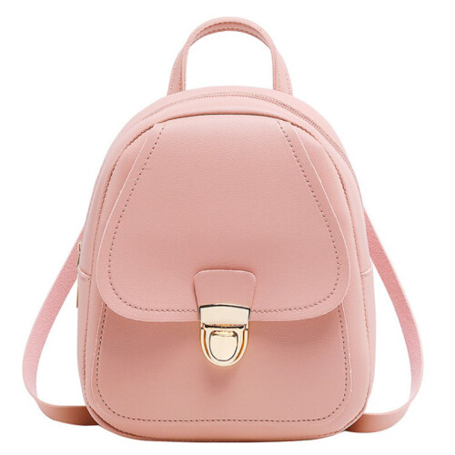 Fashion Backpack Multi-Function Small Backpack Women Pu Leather Shoulder Handbags Female Backpack School Bag Pack
