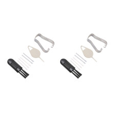 4 Sets Tablet-Stiftspitzen für 12,4" S7 FE T733, Weiß-Grau