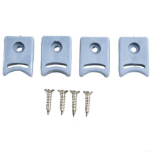 Shower Door Stop 25mm Plastic Rubber Pulley Bumper Kit with Screws for Noise Reduction and Impact Protection