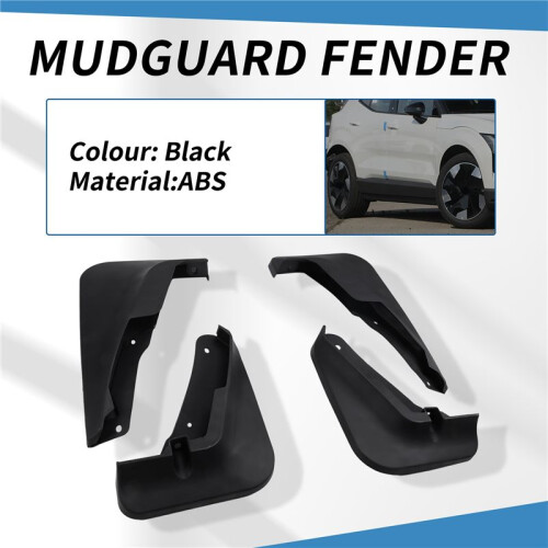 4pcs Mudguards for  EX30 2024 Mud Flaps  Guards  Mud Flaps Front Rear Car Protection Accessories 2