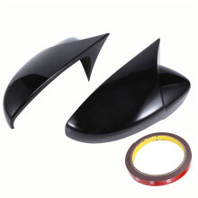 for Beetle 2009-2018 Black Door Side Wing Rearview Mirror Ox Horn Cover Cap Car Accessories