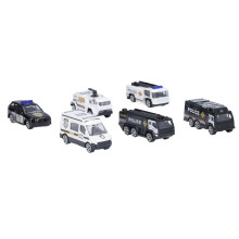1:64 SWAT Car Set Alloy Metal 6-Piece Children's Police Model