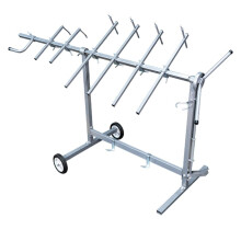 Car Paint Stand 360 Rotating Adjustable Automotive Panel Painting Rack with Wheels Heavy Duty