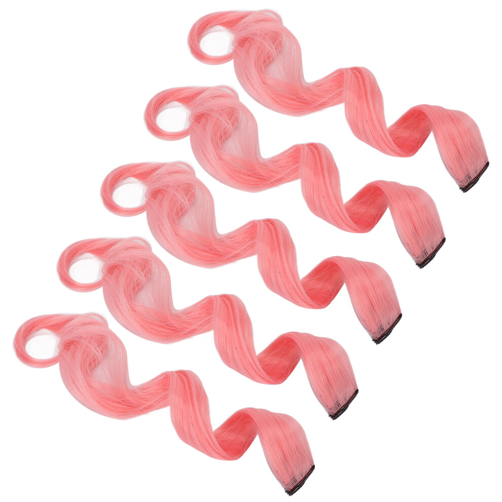 Pink Sakura Clip-In Hairpiece 55Cm Synthetic Hair Extension For Cosplay