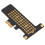 NVMe M.2 to PCIe X1 Risor Card Full Height Baffle Black for Windows Linux OS 6