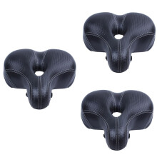 3X Bicycle Cycling Bum Saddle Road MTB Bike Wide Soft Pad Comfort Cushion