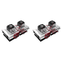 2 Pièces SéRies 200X115X8.5mm 120W ThermoéLectrique Peltier RéFrigéRation Semi-Conducteur SystèMe de Refroidissement Kit Double Ventilateur