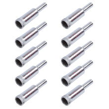 10piezas 12mm Broca Sierra Agujero del Metal con Punta de Diamante para Baldosas de Ceramica Vidrio