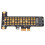 NVMe M.2 to PCIe X1 Risor Card Full Height Baffle Black for Windows Linux OS 11
