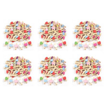300pcs Mixed Colours  Wooden Peg Photo Paper Peg  Clips