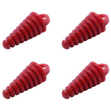 4X Muffler Pipe Exhaust Silencer Wash Plug for Motorcycle Dirt Bike ATV Quad 2 4 Stroke, Red