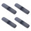 4X Travel Toothbrush Case Stretchable Toothpaste Holder Container Anti Bacterial Adjustable Box Black 1