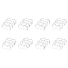 32 Pcs Clear Pencil Case Capacity Transparent Pen Pencil Bag PVC Pen Pencil Zipper Pouches