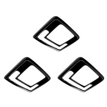 3X Car Glossy Black Interior Front Reading Light Lamp Cover Trim Sticker for Vezel HR-V HRV 2021 2022
