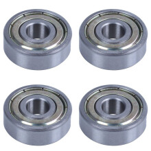 4 Piezas 8 X 24 X 8 mm Metal Blindado con Rodamiento RíGido de Bolas en Miniatura Metal 628Z