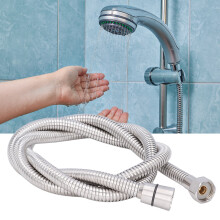 Stainless Steel Shower Hose 1.5m/4.9ft Explosion Proof G1/2 Silver