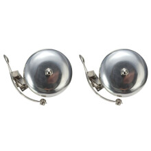 2X Retro Aluminium Fahrradglocke Klingel Fahrradklingel Glocke Schelle Ding Dong Silber