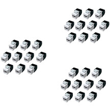 30-Pack Cat6A RJ45 Buchse - Cat6 Kompatibel -180 Grad Werkzeuglos -Ethernet Wand Buchse -Cat6A Netzwerk Koppler
