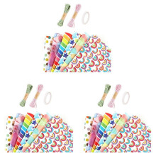 3X Rainbow Birthday Wrapping Paper,Kids Gift Recyclable Birthday Women Girls Boys,for All Gift Wrap Decoration Occasions