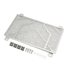 Edelstahl-Motorrad-Kühlergrill für Ninja 250/300/400 2018+ Silber